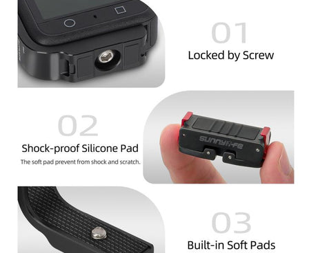 For DJI Osmo 360 Sunnylife Metal L-Type Vertical-Horizontal Mount with Magnetic Adapter Quick Release Mount Adapter Stand