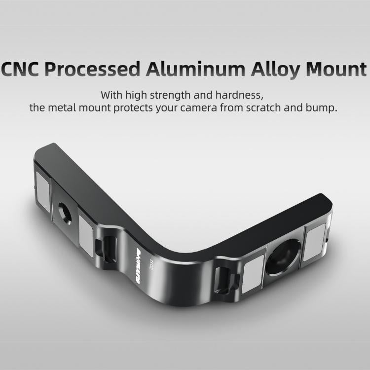 For DJI Osmo 360 Sunnylife Metal L-Type Vertical-Horizontal Mount with Magnetic Adapter Quick Release Mount Adapter Stand