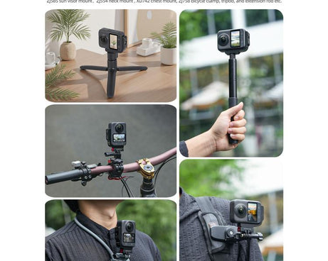 For DJI Osmo 360 Sunnylife Metal L-Type Vertical-Horizontal Mount with Magnetic Adapter Quick Release Mount Adapter Stand