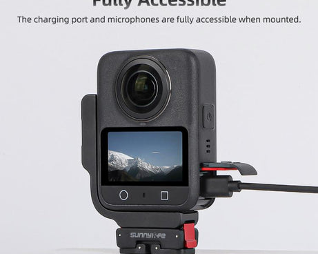For DJI Osmo 360 Sunnylife Metal L-Type Vertical-Horizontal Mount with Magnetic Adapter Quick Release Mount Adapter Stand
