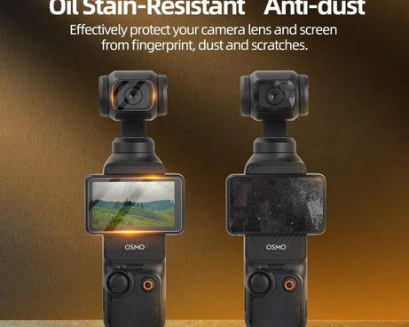 For DJI Osmo Pocket 3 Sunnylife Lens Screen Protector AR Anti-reflection Tempered Glass Film with Film Locator