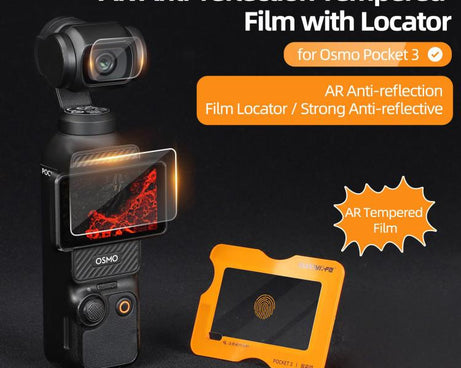 For DJI Osmo Pocket 3 Sunnylife Screen Protector AR Anti-reflection Tempered Glass Film with Film Locator