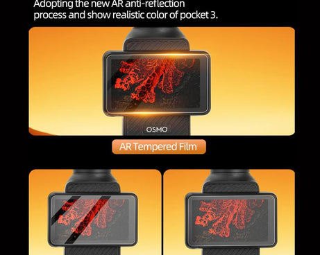 For DJI Osmo Pocket 3 Sunnylife Screen Protector AR Anti-reflection Tempered Glass Film with Film Locator