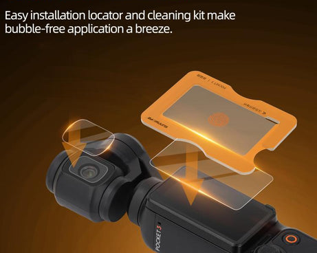 For DJI Osmo Pocket 3 Sunnylife Screen Protector AR Anti-reflection Tempered Glass Film with Film Locator