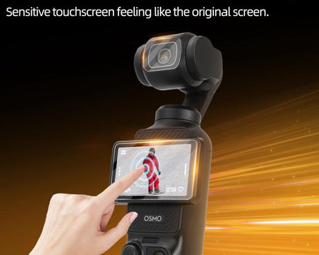 For DJI Osmo Pocket 3 Sunnylife Screen Protector AR Anti-reflection Tempered Glass Film with Film Locator