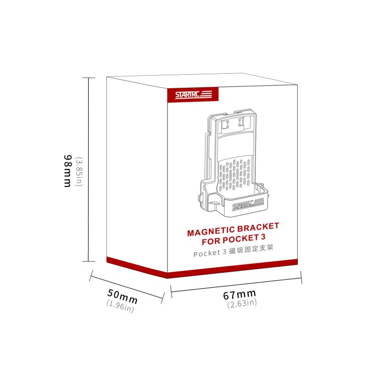 For DJI Osmo Pocket 3 STARTRC Folding Magnetic Mount Base Fixed Bracket