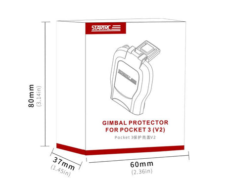 For DJI Osmo Pocket 3 STARTRC Short Type Protective Case Cover, For DJI Osmo Pocket 3 Short Type