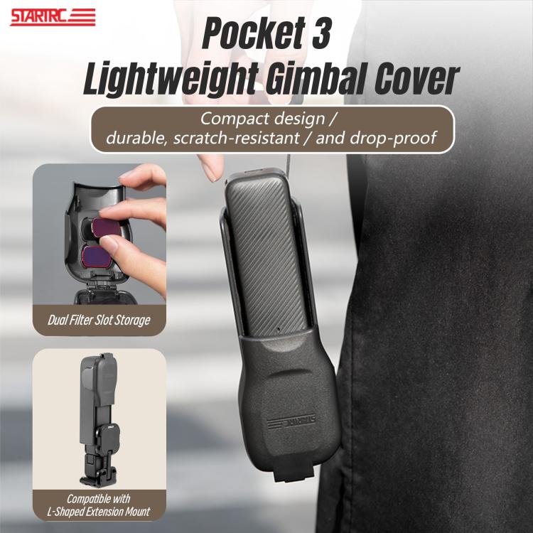 For DJI Osmo Pocket 3 STARTRC Short Type Protective Case Cover, For DJI Osmo Pocket 3 Short Type