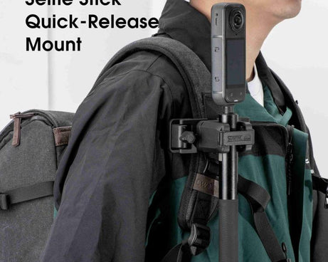 STARTRC Quick-Release Backpack Mount Clip Bracket for Selfie Stick or Action Camera