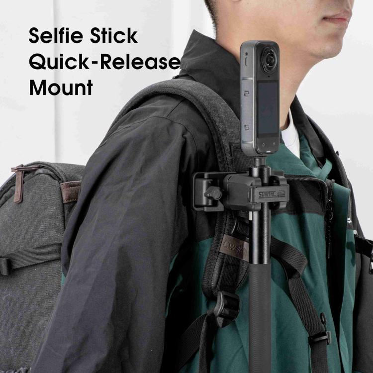 STARTRC Quick-Release Backpack Mount Clip Bracket for Selfie Stick or Action Camera