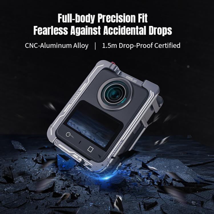 For DJI Osmo 360 STARTRC Metal Cage Frame with Cold Shoe, For DJI Osmo 360