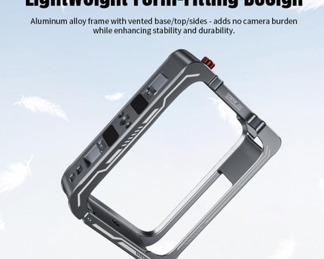 For DJI Osmo 360 STARTRC Metal Cage Frame with Cold Shoe, For DJI Osmo 360