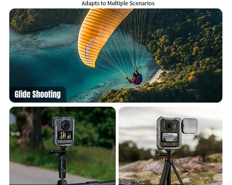 For DJI Osmo 360 STARTRC Metal Cage Frame with Cold Shoe, For DJI Osmo 360