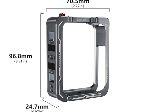 For DJI Osmo 360 STARTRC Metal Cage Frame with Cold Shoe, For DJI Osmo 360