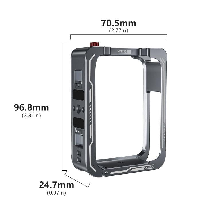 For DJI Osmo 360 STARTRC Metal Cage Frame with Cold Shoe, For DJI Osmo 360