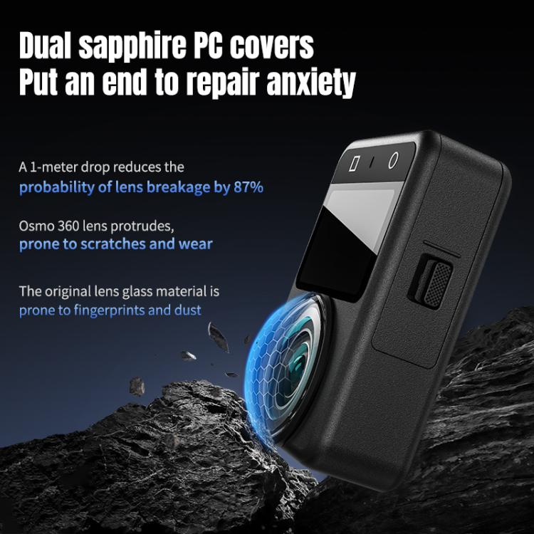 For DJI Osmo 360 STARTRC Lens Guard PC Protective Cover, PC Lens Guard