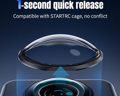 For DJI Osmo 360 STARTRC Lens Guard PC Protective Cover, PC Lens Guard