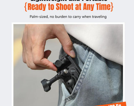 STARTRC Magnetic  Backpack Clip Mount for DJI Osmo 360 / GoPro Action Cameras, Magnetic Backpack Clip