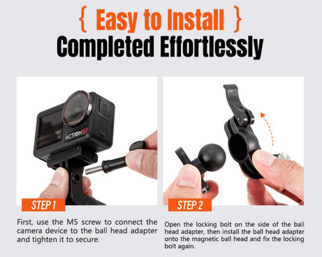 STARTRC Magnetic  Backpack Clip Mount for DJI Osmo 360 / GoPro Action Cameras, Magnetic Backpack Clip