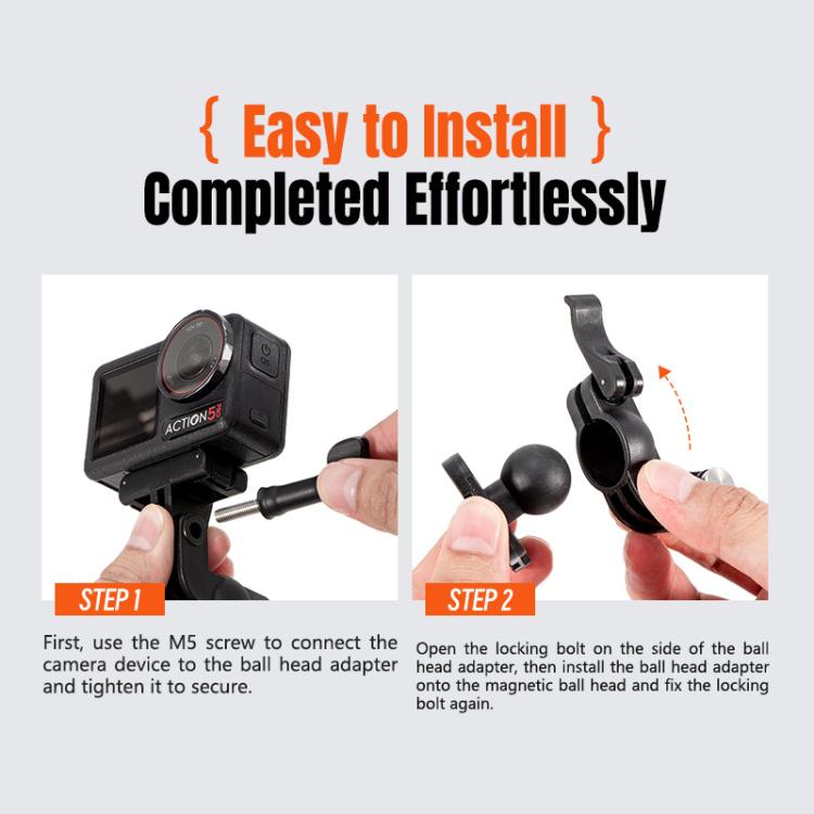 STARTRC Magnetic  Backpack Clip Mount for DJI Osmo 360 / GoPro Action Cameras, Magnetic Backpack Clip