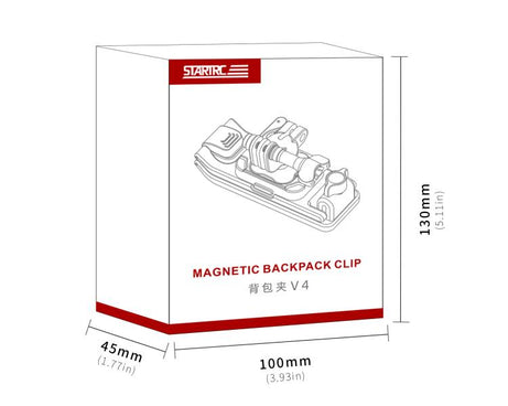 STARTRC Magnetic  Backpack Clip Mount for DJI Osmo 360 / GoPro Action Cameras, Magnetic Backpack Clip