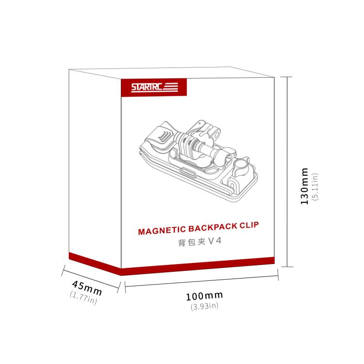 STARTRC Magnetic  Backpack Clip Mount for DJI Osmo 360 / GoPro Action Cameras, Magnetic Backpack Clip