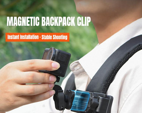 STARTRC Magnetic  Backpack Clip Mount for DJI Osmo 360 / GoPro Action Cameras, Magnetic Backpack Clip