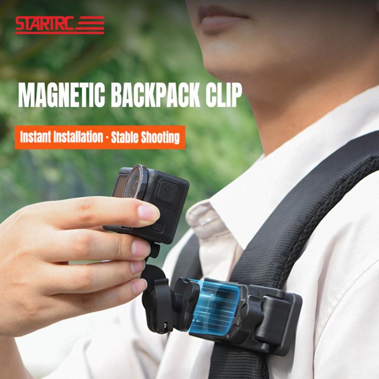 STARTRC Magnetic  Backpack Clip Mount for DJI Osmo 360 / GoPro Action Cameras, Magnetic Backpack Clip