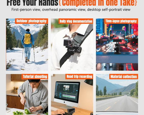 STARTRC Magnetic  Backpack Clip Mount for DJI Osmo 360 / GoPro Action Cameras, Magnetic Backpack Clip