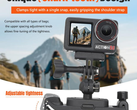 STARTRC Magnetic  Backpack Clip Mount for DJI Osmo 360 / GoPro Action Cameras, Magnetic Backpack Clip