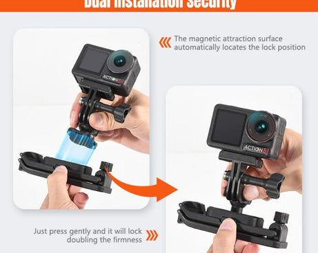 STARTRC Magnetic  Backpack Clip Mount for DJI Osmo 360 / GoPro Action Cameras, Magnetic Backpack Clip