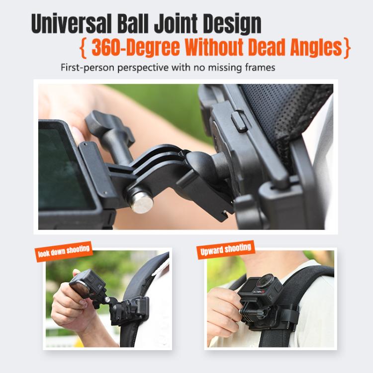 STARTRC Magnetic  Backpack Clip Mount for DJI Osmo 360 / GoPro Action Cameras, Magnetic Backpack Clip