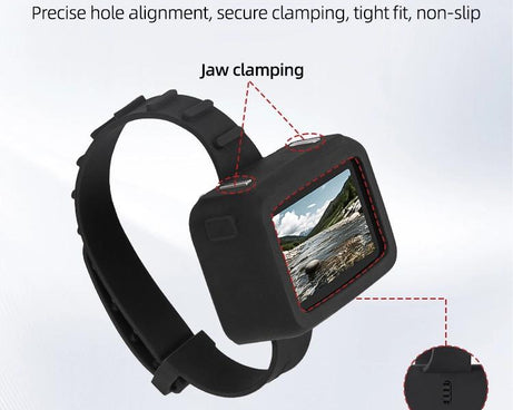 For DJI Osmo Nano Sunnylife Vision Dock Strap Wristband Expansion Band Silicone Protective Cover Bicycle Strap Cat Collar, For DJI Osmo Nano Vision Dock Cover
