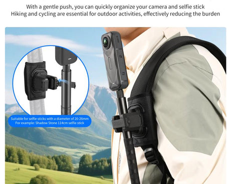 STARTRC Hook And Loop Fastener Selfie Stick Quick-Release Mount, Hook And Loop Mount