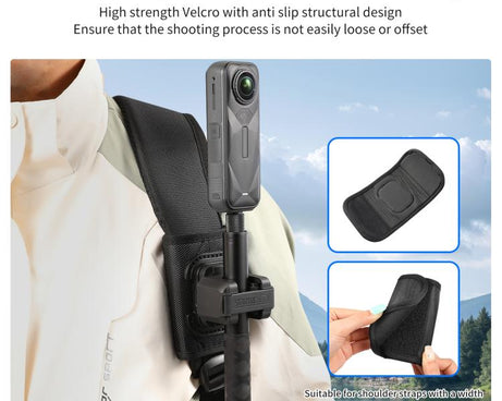 STARTRC Hook And Loop Fastener Selfie Stick Quick-Release Mount, Hook And Loop Mount