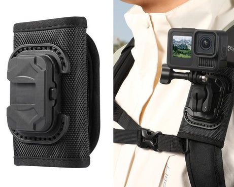 STARTRC Hook And Loop Fastener Universal Backpack Clip Mount, Backpack Clip