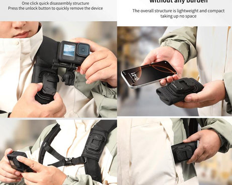 STARTRC Hook And Loop Fastener Universal Backpack Clip Mount, Backpack Clip