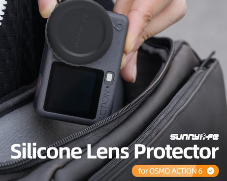 For DJI Osmo Action 6 Sunnylife Silicone Scratch-Proof Camera Lens Protective Cover, For DJI Osmo Action 6