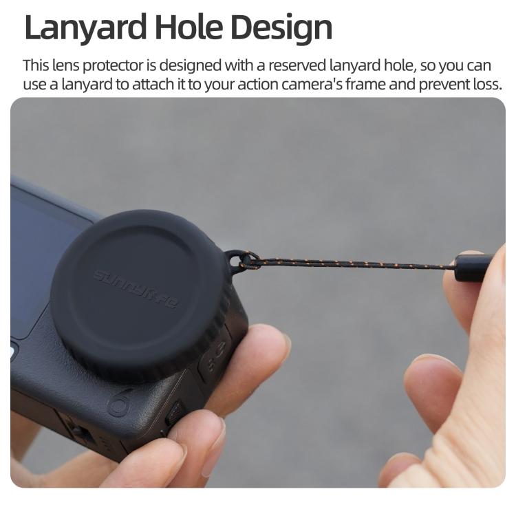 For DJI Osmo Action 6 Sunnylife Silicone Scratch-Proof Camera Lens Protective Cover, For DJI Osmo Action 6