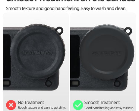 For DJI Osmo Action 6 Sunnylife Silicone Scratch-Proof Camera Lens Protective Cover, For DJI Osmo Action 6