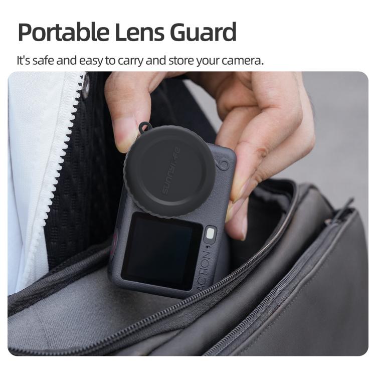For DJI Osmo Action 6 Sunnylife Silicone Scratch-Proof Camera Lens Protective Cover, For DJI Osmo Action 6