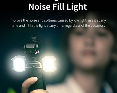 For DJI Pocket 3 STARTRC Cat-ears Magnetic Fill Light  with Holder Clip Kit