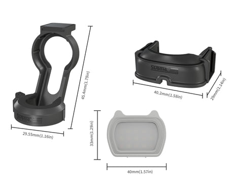 For DJI Pocket 3 STARTRC Cat-ears Magnetic Fill Light  with Holder Clip Kit