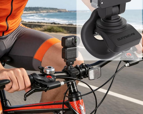Sunnylife Magnetic Quick-Release Flexible Mount Series 360 Strap Wrap Band Mount Bike Tube Clip Holder For DJI Osmo Nano / Action 6, For DJI Osmo Nano / Action 6