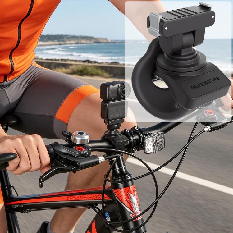 Sunnylife Magnetic Quick-Release Flexible Mount Series 360 Strap Wrap Band Mount Bike Tube Clip Holder For DJI Osmo Nano / Action 6, For DJI Osmo Nano / Action 6