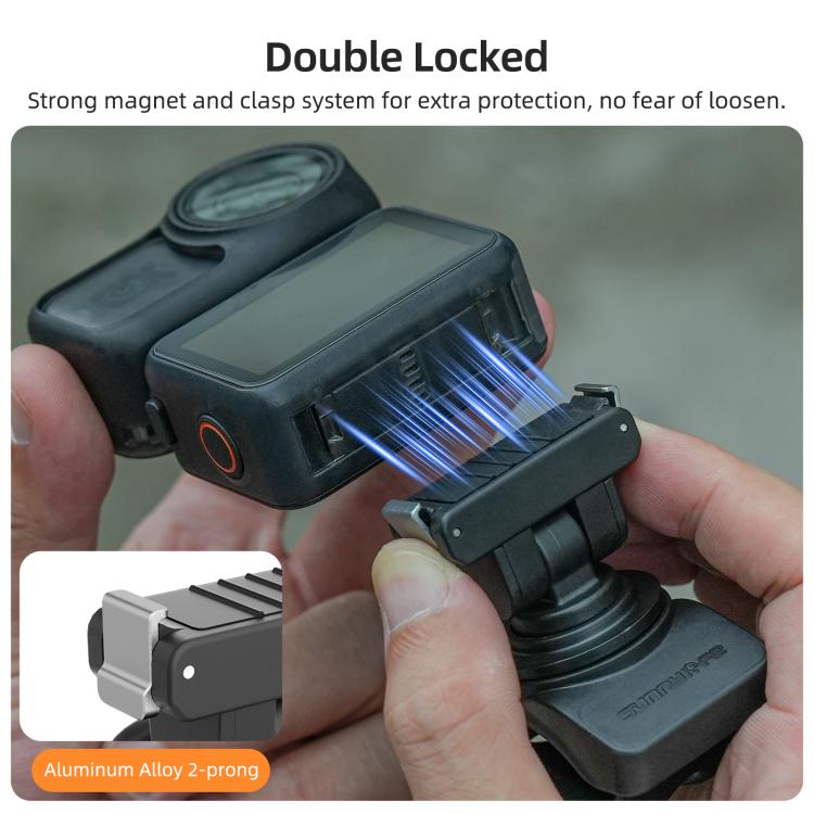 Sunnylife Magnetic Quick-Release Flexible Mount Series 360 Strap Wrap Band Mount Bike Tube Clip Holder For DJI Osmo Nano / Action 6, For DJI Osmo Nano / Action 6