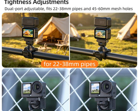 Sunnylife Magnetic Quick-Release Flexible Mount Series 360 Strap Wrap Band Mount Bike Tube Clip Holder For DJI Osmo Nano / Action 6, For DJI Osmo Nano / Action 6
