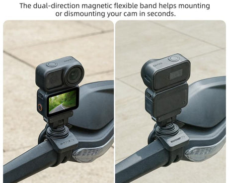 Sunnylife Magnetic Quick-Release Flexible Mount Series 360 Strap Wrap Band Mount Bike Tube Clip Holder For DJI Osmo Nano / Action 6, For DJI Osmo Nano / Action 6