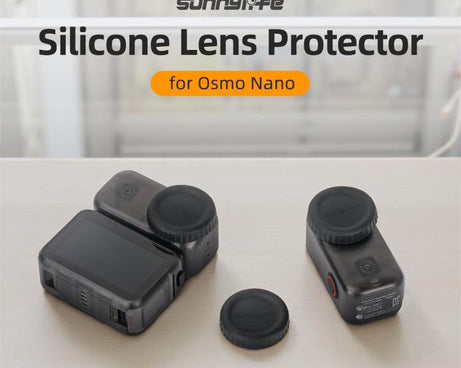 For DJI Osmo 360 Sunnylife Silicone Lens Cover Scratch-Proof Camera Cover Protector Protective Lens Guard Protector