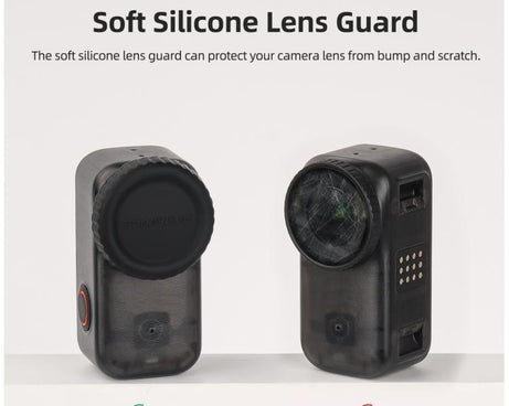 For DJI Osmo 360 Sunnylife Silicone Lens Cover Scratch-Proof Camera Cover Protector Protective Lens Guard Protector